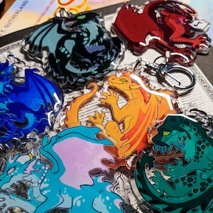 The Princesses & Princes [ Wings of Fire WOF Acrylic Charm ]