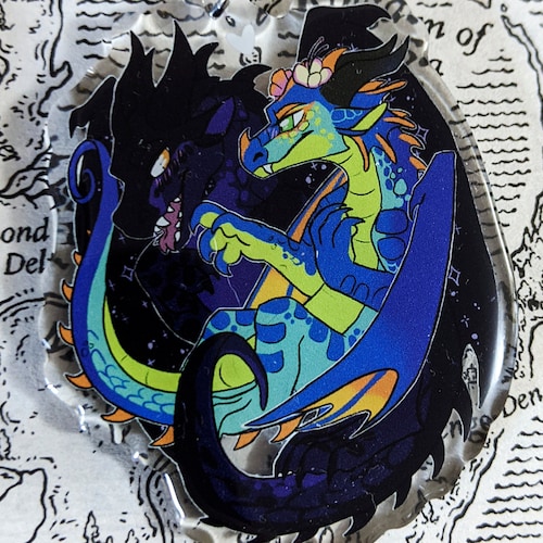 Glory And Deathbringer Wings Of Fire Wof Acrylic Charm Etsy