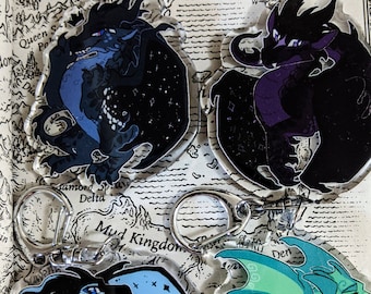 Darkstalker Legends / Clearsight Fathom Whiteout Darkstalker Arcylic Charms / Wings of Fire