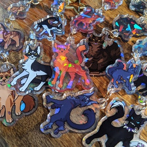 Leaders of Into The Wild /  The Prophecies Begin Linked Charms [ Fighting Felines / Battle Cats ]