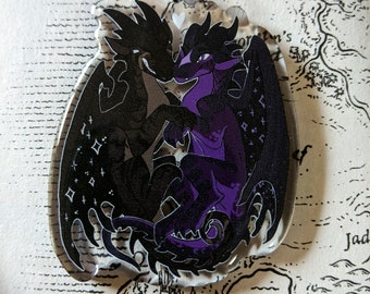 Clearsight and Listener  [ Wings of Fire WOF Acrylic Charm ]