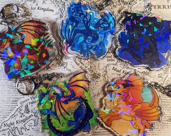 The Dragonets of Destiny [ Wings Of Fire WOF Acrylic Charm ]