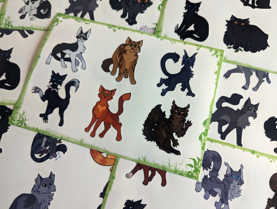 Cat Head Planner Sticker Sheet - Warrior Cats