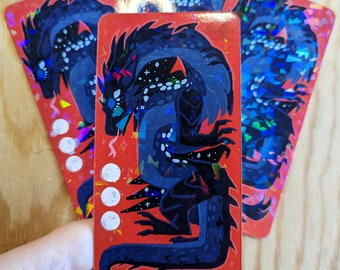 King of Moons / Darkstalker Bookmark [ Wings Of Fire Holographic Bookmark ]