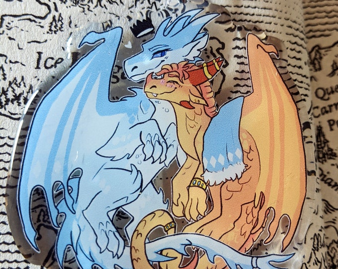Queen Glacier and Princess Blaze Wings of Fire WOF Acrylic Etsy