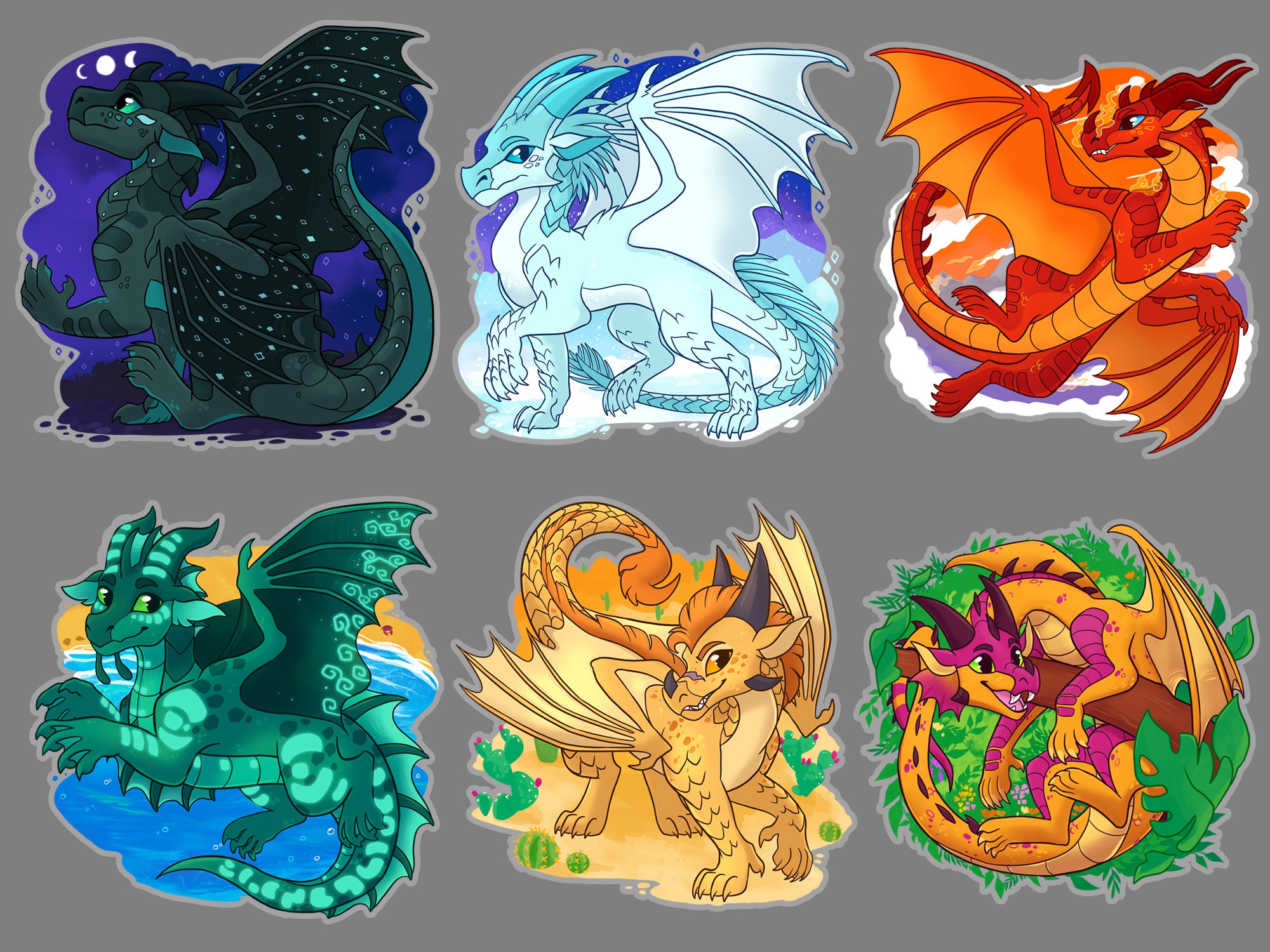 The Jade Winglet Wings of Fire WOF Acrylic Charm Etsy