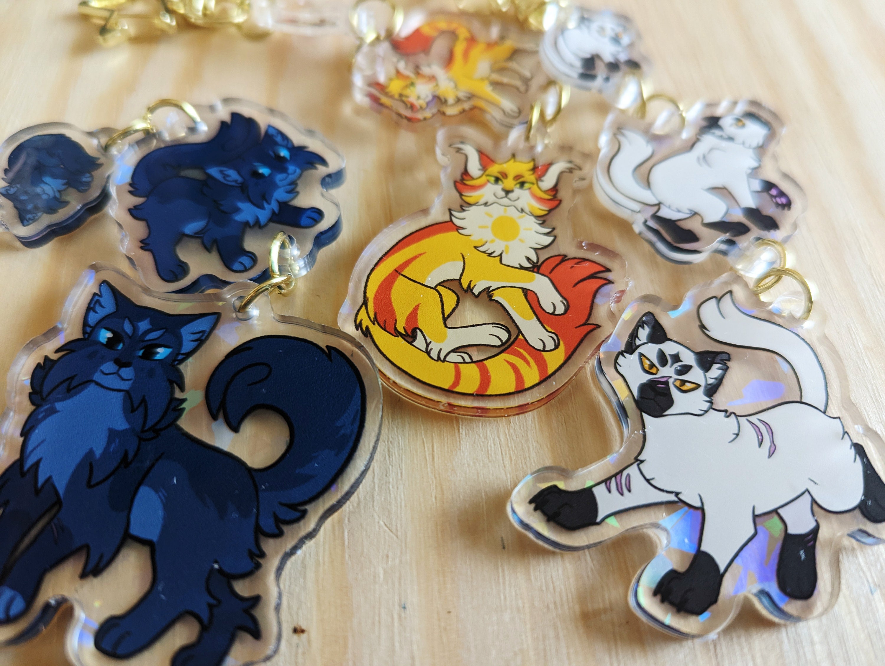 Snowfox and Snowflake [ Wings of Fire WOF Acrylic Charm ]