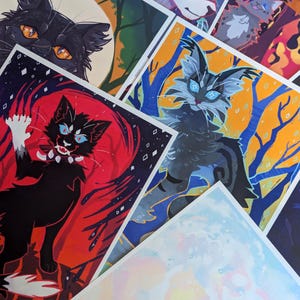 Stylized Battle Cat Prints A5