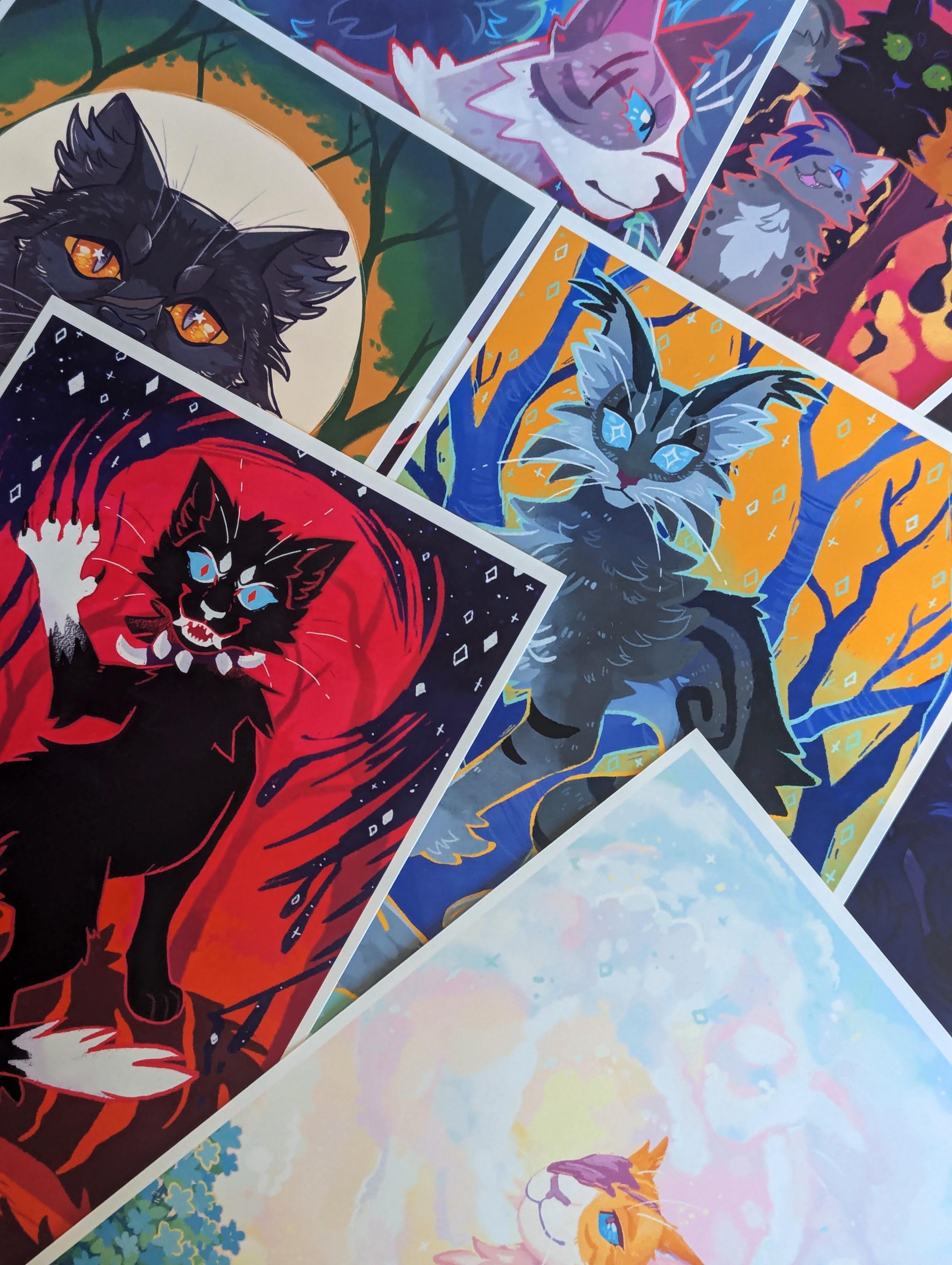 Stylized Battle Cat Prints A5