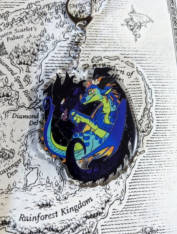 Glory And Deathbringer Wings Of Fire Wof Acrylic Charm Etsy