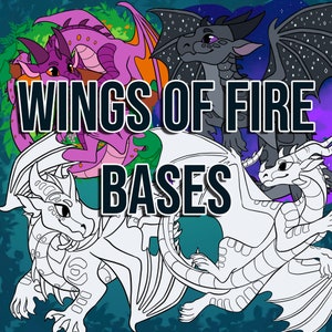 Wings Of Fire Bases [ Wings Of Fire Digital Download Colouring Page ]