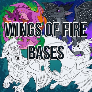 Wings Of Fire Bases [ Wings Of Fire Digital Download Colouring Page ]