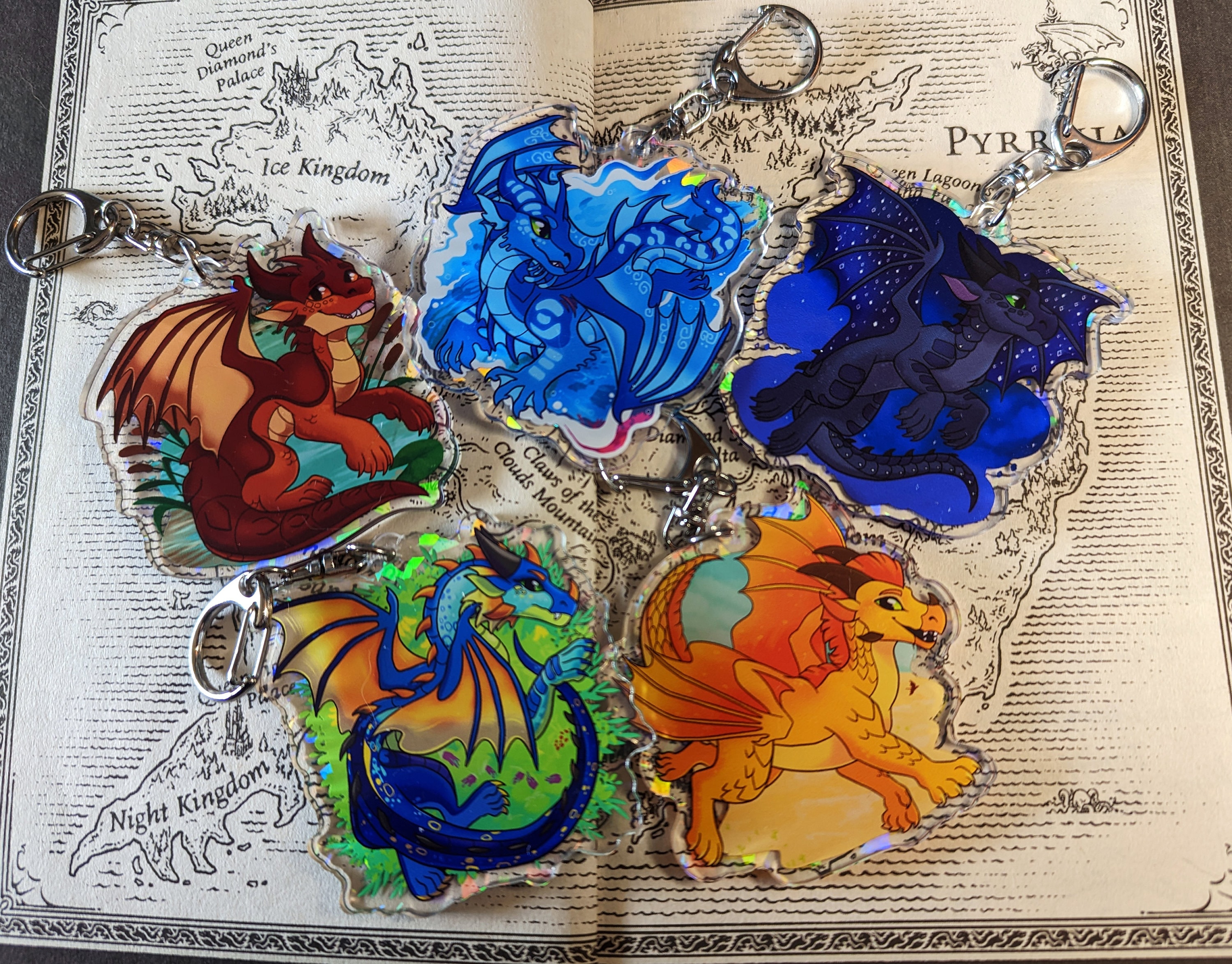 The Lost Continent Wings of Fire WOF Acrylic Charm -  Portugal