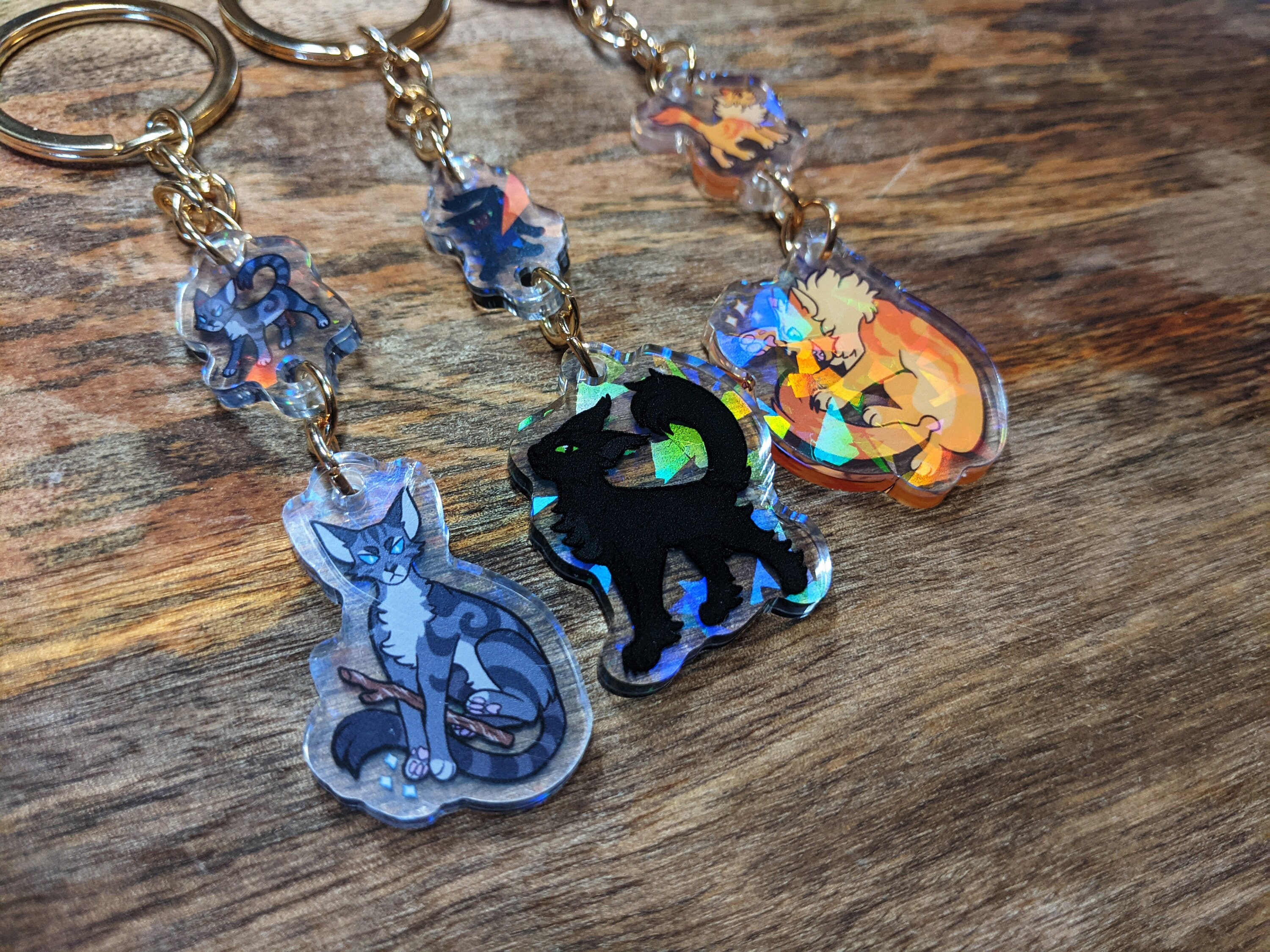 Warriors Cats Power of Three Keychain Etsy