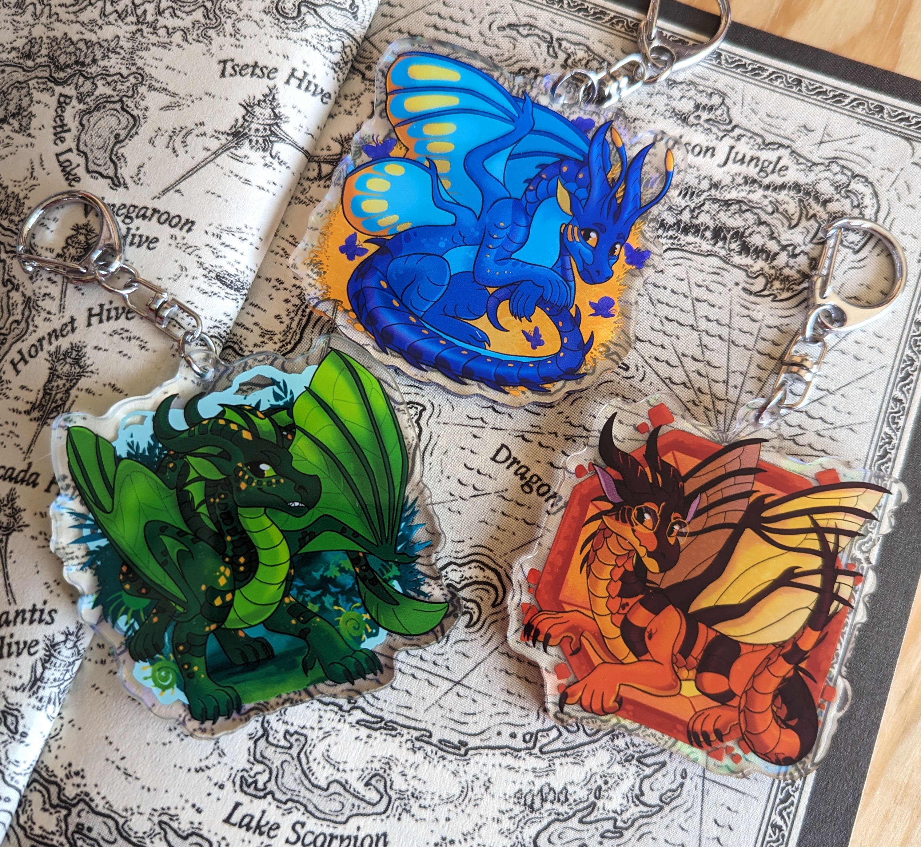 The Lost Continent Wings of Fire WOF Acrylic Charm -  Portugal