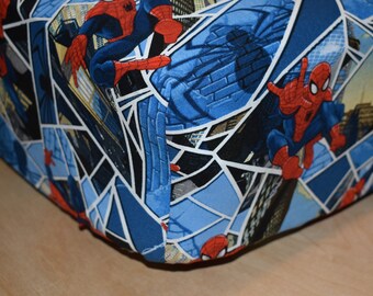 spiderman crib sheet