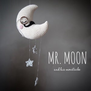 PATTERN ONLY: Mr. MOON and his moustache