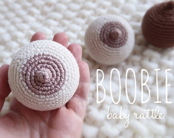 PATTERN ONLY: Boobie baby rattle