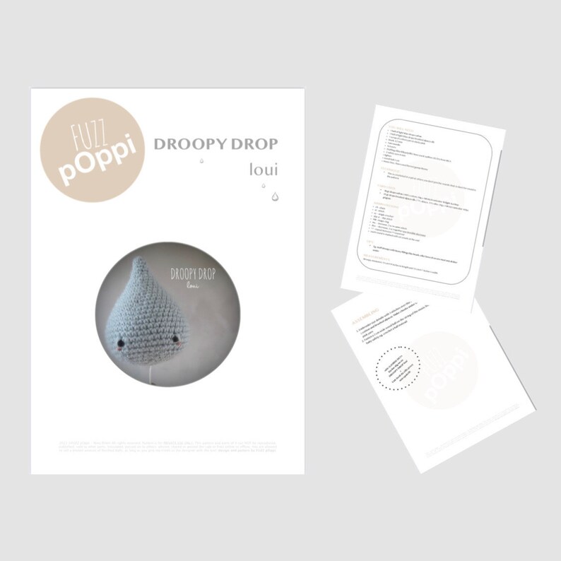 PATTERN ONLY: Droopy Drop - Loui - Etsy