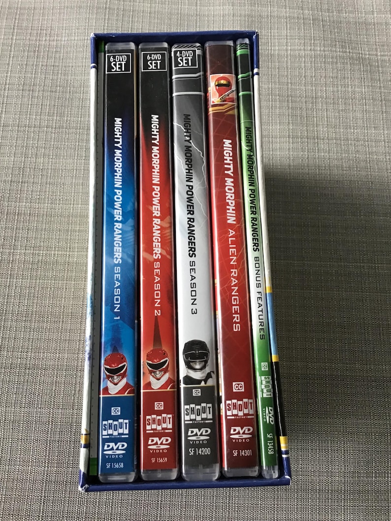 Power Rangers Double Feature Mighty Morphin Power Rangers, Complete Video Series - Etsy