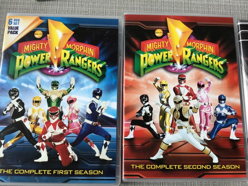 Power Rangers Double Feature Mighty Morphin Power Rangers, Complete Video Series - Etsy