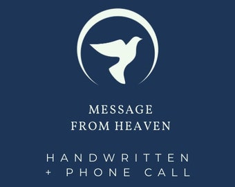 Medium Intuitive Handwritten Message from your loved one from Heaven + Phone call to discuss the message
