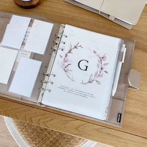 Druckbares A5 Floral Dankbarkeits-Planer Dashboard