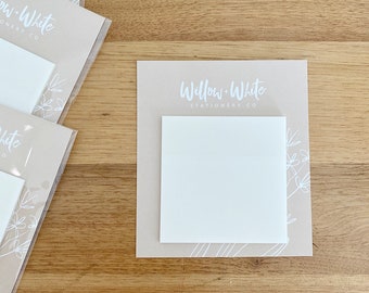 Transparent Sticky Notes (50) - Planner Tabs - Planner Stickers -  Clear Sticky Tabs - 3x3 transparent sticky tabs