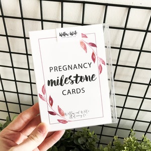 Pregnancy + Baby Milestone Cards