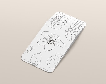 Black Floral Planner Card - Journaling Card