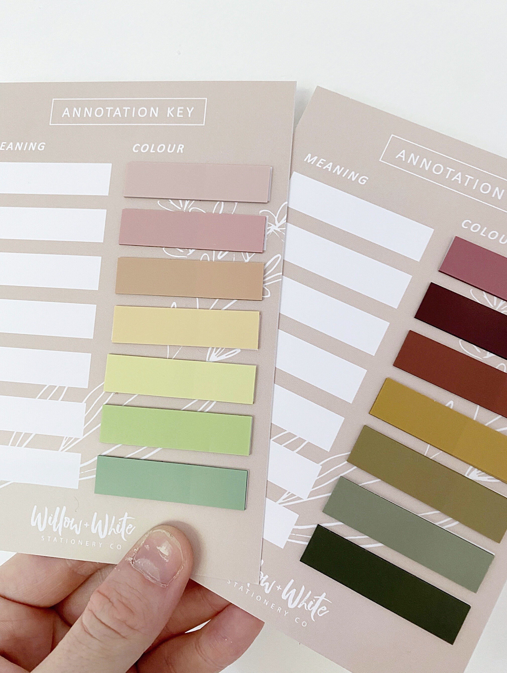 Annotation Color Key Universal Book Annotation Tabs - Annotation Key - Annotation Guide - Page Flags ...