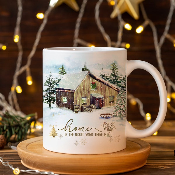 Hogar es la palabra más bonita que existe, regalo de Little House Mug, Little House on the Prairie Gift, regalo para el lector