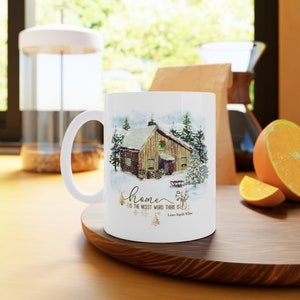 Home is the nicest word there is, Little House Mug gift, Little House on the Prairie Gift, gift for reader image 5