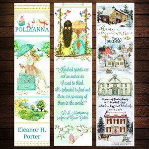 Children's Classic Books Bookmarks, Literary Bookmarks, Book lover, Gift for Bookworm, English Major Gift, Get lit bookmarks image 2
