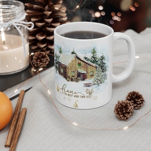 Home is the nicest word there is, Little House Mug gift, Little House on the Prairie Gift, gift for reader image 9
