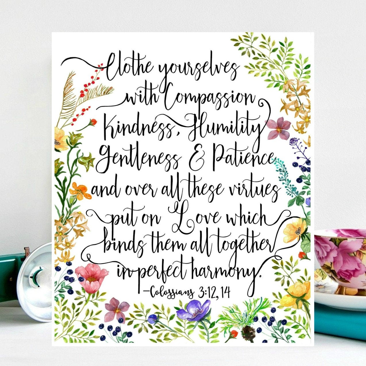 Clothe Yourselves With Compassion Kindness Humility - Etsy