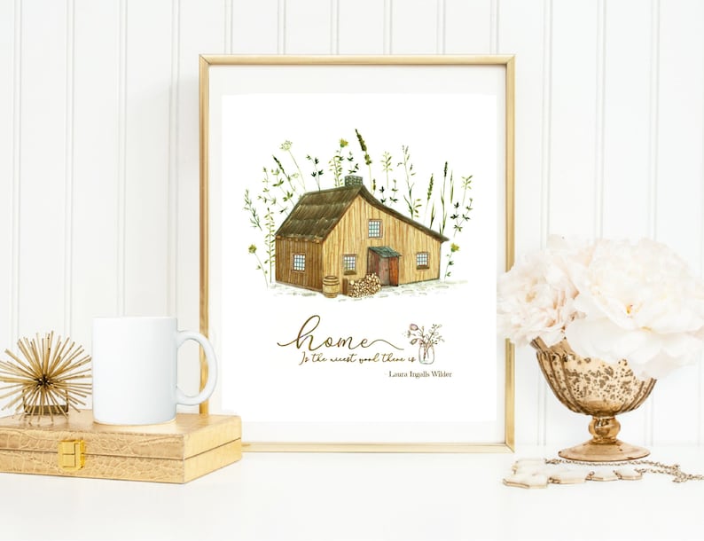Little House on the Prairie Quote I am beginning to learn that it is the sweet simple things of life, Laura Ingalls, Little House Books image 2
