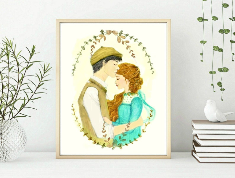 Set of 14 postcards, Kindred Spirits Art, Anne and Gilbert Watercolor Anne of Green Gables Print, Anne of Green Gables Postcards image 4