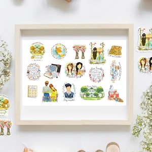 Anne of Green Gables Sticker Sheet: 15 Anne Shirley Quote Stickers