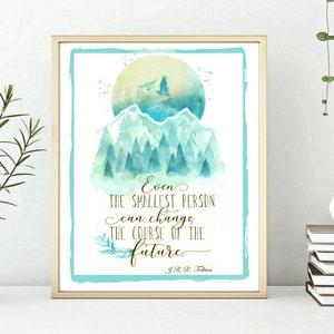 J. R. R. Tolkien collection, Se of 16 Postcards, Lord of the Rings decor, Literary print Gift for Reader, LOTR books, LOTR wall art image 6