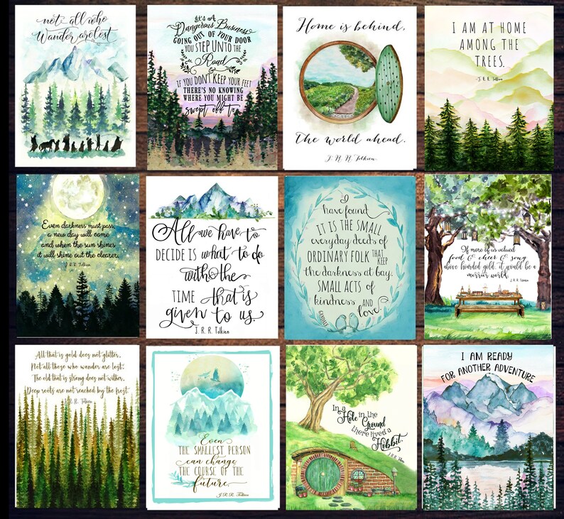 Gandalf Quote Lord of the Rings Wall Decor Literary Wall Etsy