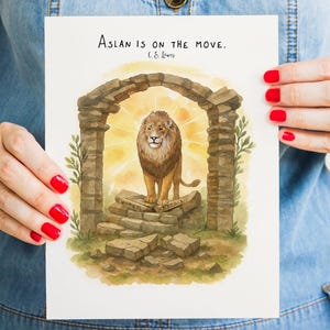 Aslan Print: C.S. Lewis Narnia Quote (Digital Download)