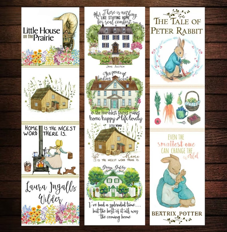 Children's Classic Books Bookmarks, Literary Bookmarks, Book lover, Gift for Bookworm, English Major Gift, Get lit bookmarks image 5