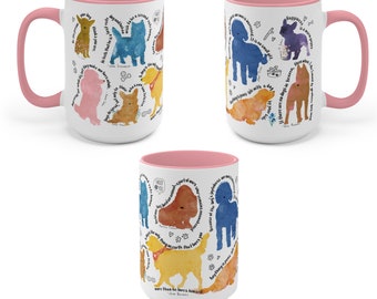 Literary Dog Mug - Dog Quotes From Famous Writers Authors and Other Canine Lovers - Dog Book quotes