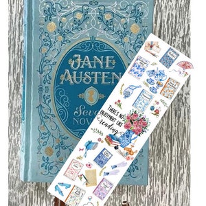 Jane Austen Heroines, Jane Austen Literary bookmarks, Pride and Prejudice Quote, Book Lover Gift for English Major, Gift for reader image 7