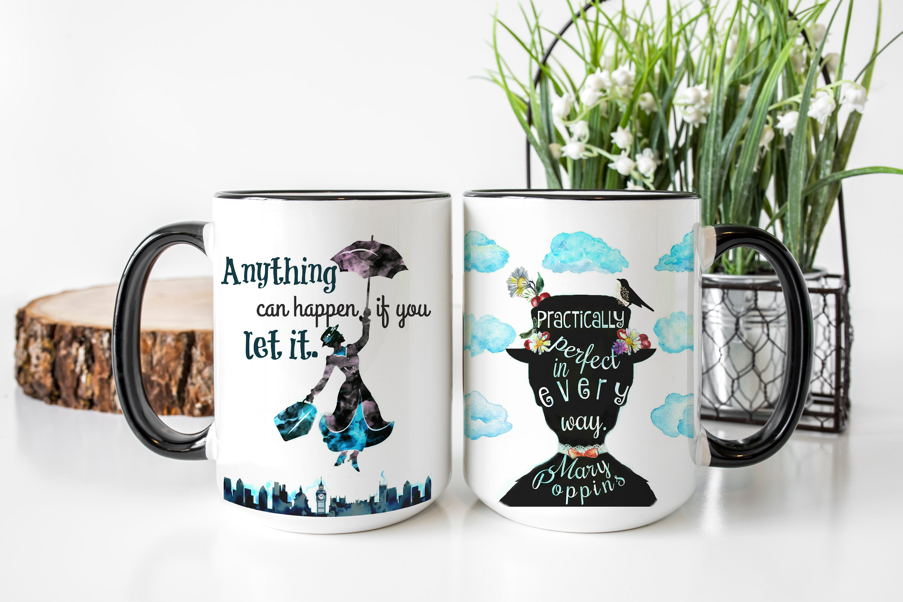 Practically Perfect In Every Way Coffee Mug, Mary Poppins Inspired T