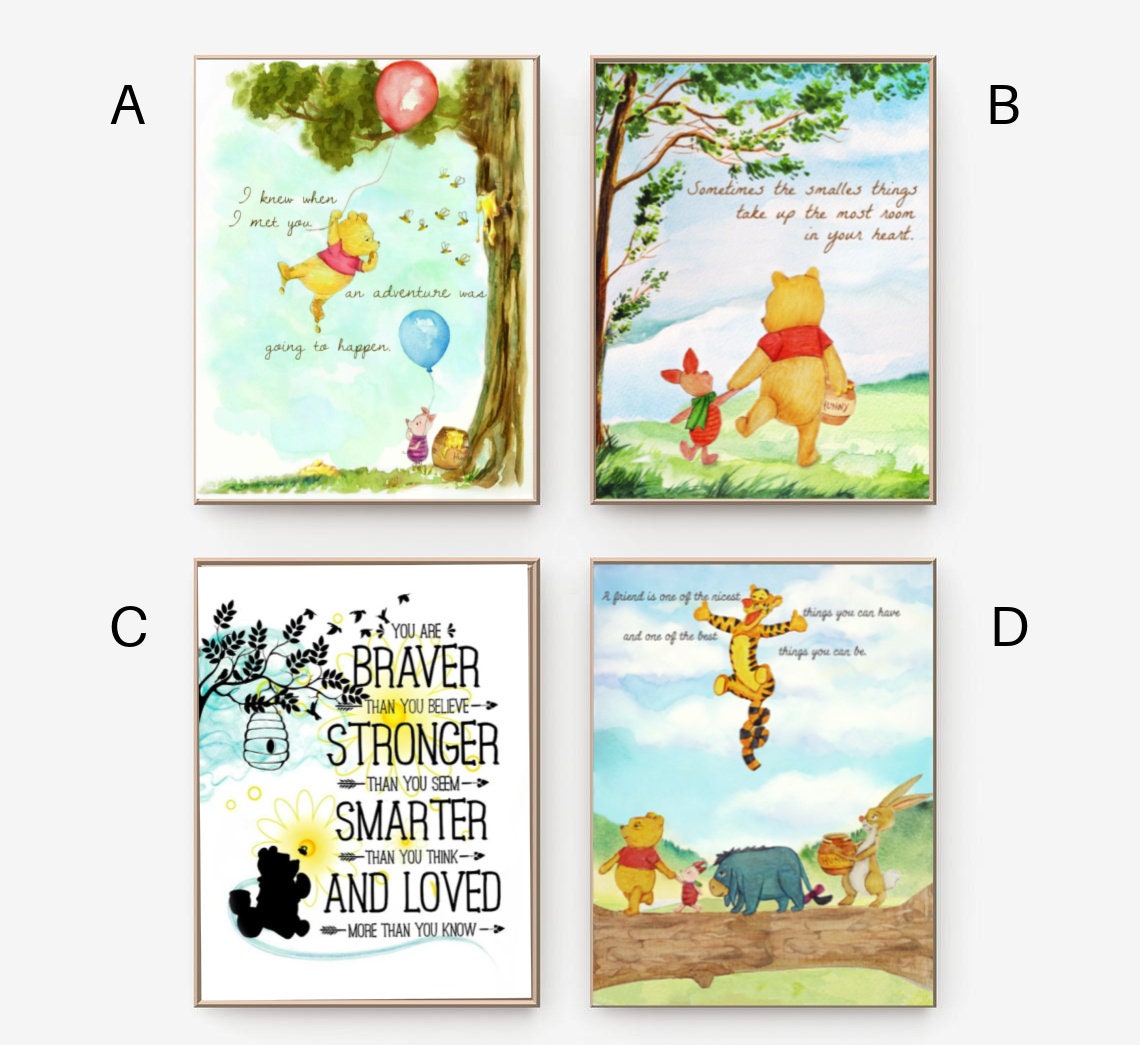 Winnie Pooh Manchmal Nehmen Die Kleinsten Dinge Aquarell Winnie the Pooh Zitat: Manchmal nehmen die kleinsten | Etsy