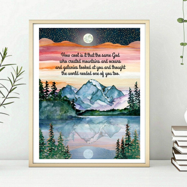 How cool is it that the same god who created mountains etsy israel