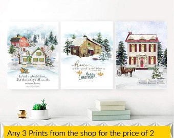 Any 3 designs for the price of 2, Set of 3 of your choice of any literary Wall Art Print Set,, Bookish gift, Bookish gifts, Gift for reader