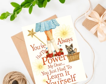 Wizard of Oz Quote Print: Literary Art Gift